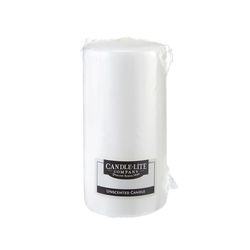 Candle-Lite White Unscented Scent Pillar Candle