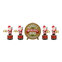Mr. Christmas Multicolored Santa's Marching Band Musical Animated Decor