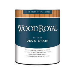 Ace Wood Royal Solid Tintable Flat Tint Base Dark Base Acrylic Deck Stain 1 qt