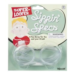 Toysmith Sipping Specs Straw Clear