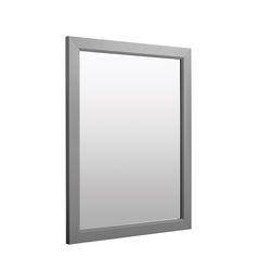Zenna Home 25 in. H X 20 in. W Bathroom Mirror Matte Gray