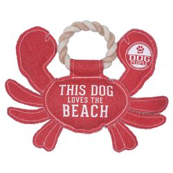 Pavilion We People For Dog Red Cotton Crab Squeak Dog Toy 10.75 1 pk