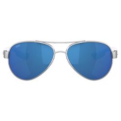 Costa Loreto Sunglasses Silver Frame Blue Lens Polarized Blue Light Blocking