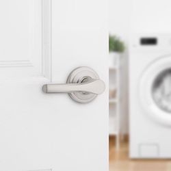 Kwikset Henley Contemporary Satin Nickel Dummy Lever