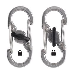 Nite Ize MicroLock Stainless Steel Silver Locking S-Biner