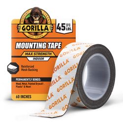 Gorilla 60 in. L X 1 in. W Double-Sided Mounting Tape