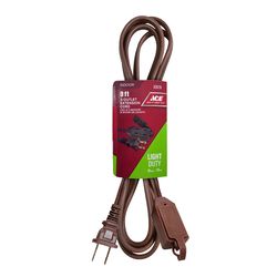 Ace Indoor 9 ft. L Brown Extension Cord 16/2 SPT-2