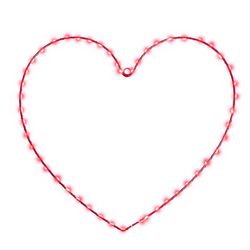 Celebrations Heart Silhouette Window Decor Metal 1 pk