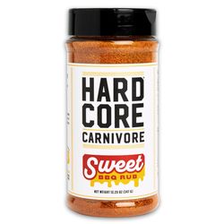 Hardcore Carnivore Sweet BBQ Bar-B-Q Rub/Seasoning 12.25 oz