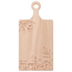 Karma Etched 17 in. L X 7 in. W X 1 in. Rubberwood Meadow Cutting Board