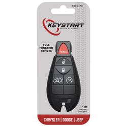 KeyStart FBK017 Advanced Security Automotive Key FOB Shell For Chrysler Dodge Jeep