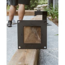 Toja Grid Solo Black Steel Mounting Bracket 12 Ga. 8 in. L