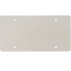 Custom Accessories Black Polycarbonate License Plate Cover