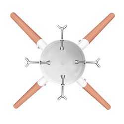 Tree Nest Metal/Wood Real Christmas Tree Stand 10 ft.