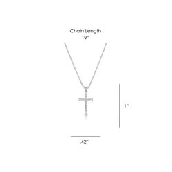 Montana Silversmiths Women's Radiant Faith Cross Silver Necklace Water Resistant
