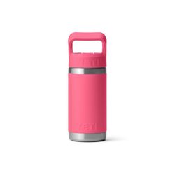 YETI Rambler Jr. 12 oz Tropical Pink BPA Free Insulated Kids Water Bottle w/Straw