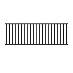Fortress Railing Products Al13 Home Traditional Level Panel 32.5 in. H X 2 in. W X 96 in. L Aluminum