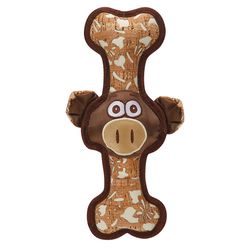 Boss Pet Zanies Corkie Friends For Dog Brown Polyester Pig Dog Toy 1 pk