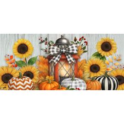 Briarwood Lane 22 in. W X 10 in. L Multi-Color Harvest Lantern Glow Polyester Door Mat