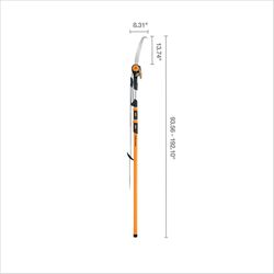 Fiskars 16 ft. Steel Bypass Extendable Tree Pruner