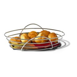 Spectrum St. Louis 6.5 in. L X 14.3 in. W X 4.3 in. H Silver Bread Basket