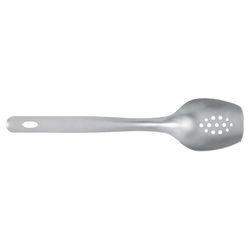 Rada Cutlery Silver Stainless Steel Cooks Spoon with Holes