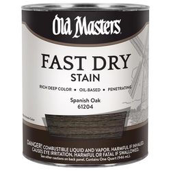 Old Masters Professional Semi-Transparent Spanish Oak Oil-Based Alkyd Fast Dry Wood Stain 1 qt