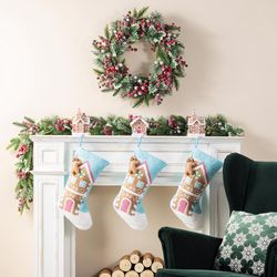 Glitzhome Christmas Stocking 21 in.