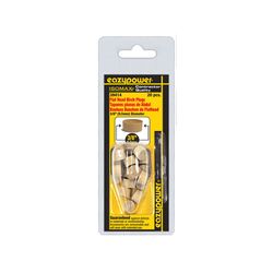 Eazypower Isomax Flat Birch Head Plug 3/8 in. D 20 pk