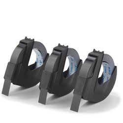 Dymo Self-Adhesive 3/8 in. W X 9.8 ft. L Black Embossing Label Maker Tape