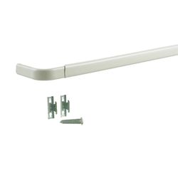 Kenney White Traditional/Transitional Curtain Rod 28 in. L X 48 in. L