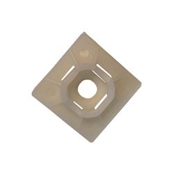 Gardner Bender 1 in. L White Cable Tie Mounting Base 100 pk