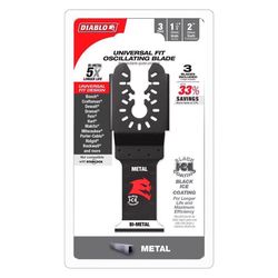 Diablo 1-1/4 in. X 1-1/4 in. W Bi-Metal Oscillating Blade Metal 3 pk