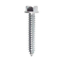 HILLMAN No. 14 Ga. X 1-1/2 in. L Slotted Hex Washer Head Sheet Metal Screws 100 pk