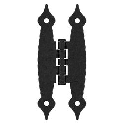 Amerock 1-1/2 in. W X 3-1/2 in. L Black Steel Cabinet Hinge 1 pk