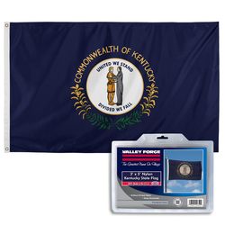 Valley Forge Kentucky State Flag 0 in. H X 3 ft. W X 5 ft. L
