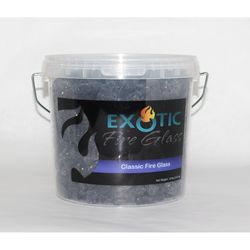 Exotic Black Glass Fire Glass