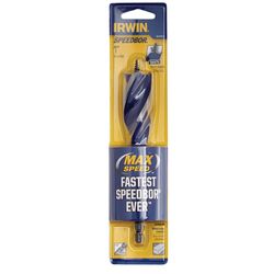 IRWIN Speedbor 1 in. X 6 in. L Carbon Steel Wood Boring Bit Quick-Change Hex Shank 1 pc