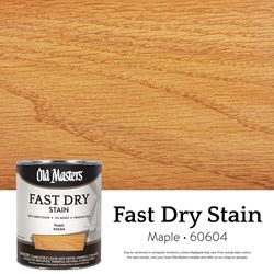 Old Masters Professional Semi-Transparent Satin Maple Oil-Based Alkyd Fast Dry Wood Stain 1 qt