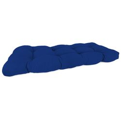 Jordan Manufacturing Blue Olefin Wicker Settee Cushion 4 in. H X 43 in. W X 19 in. L