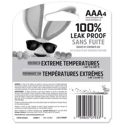 Energizer Ultimate Lithium AAA 1.5 V 1250 mAh Battery L92BP-4 4 pk