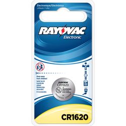 Rayovac Lithium CR1620 3 V Button Cell Battery 1 pk