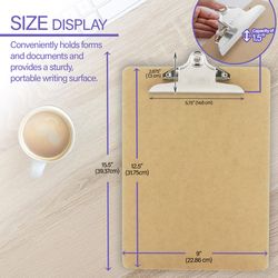 Bazic Products Legal Size Wood Clipboard