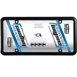 Custom Accessories Black Metal License Plate Frame