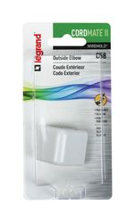 Legrand CordMate 1.13 in. L Electrical Elbow 1 pk