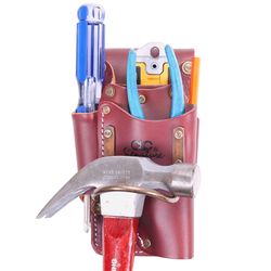 CLC Signature Elite 4 pocket Leather Tool Holder Brown