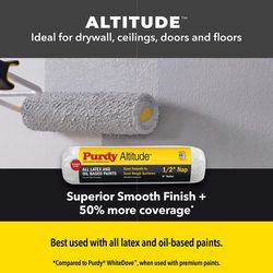 Purdy Altitude Poly Micro 4.5 in. W X 1/2 in. Jumbo Mini Paint Roller Cover 2 pk