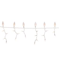 Celebrations Platinum LED C9 Warm White 70 ct Icicle Christmas Lights 9 ft.