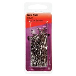 HILLMAN Anchor Wire 1 in. Wire Bright Steel Nail Flat Head