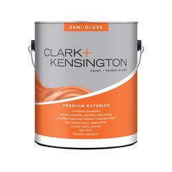 Clark+Kensington Semi-Gloss Designer White House & Trim Paint & Primer Exterior 1 gal